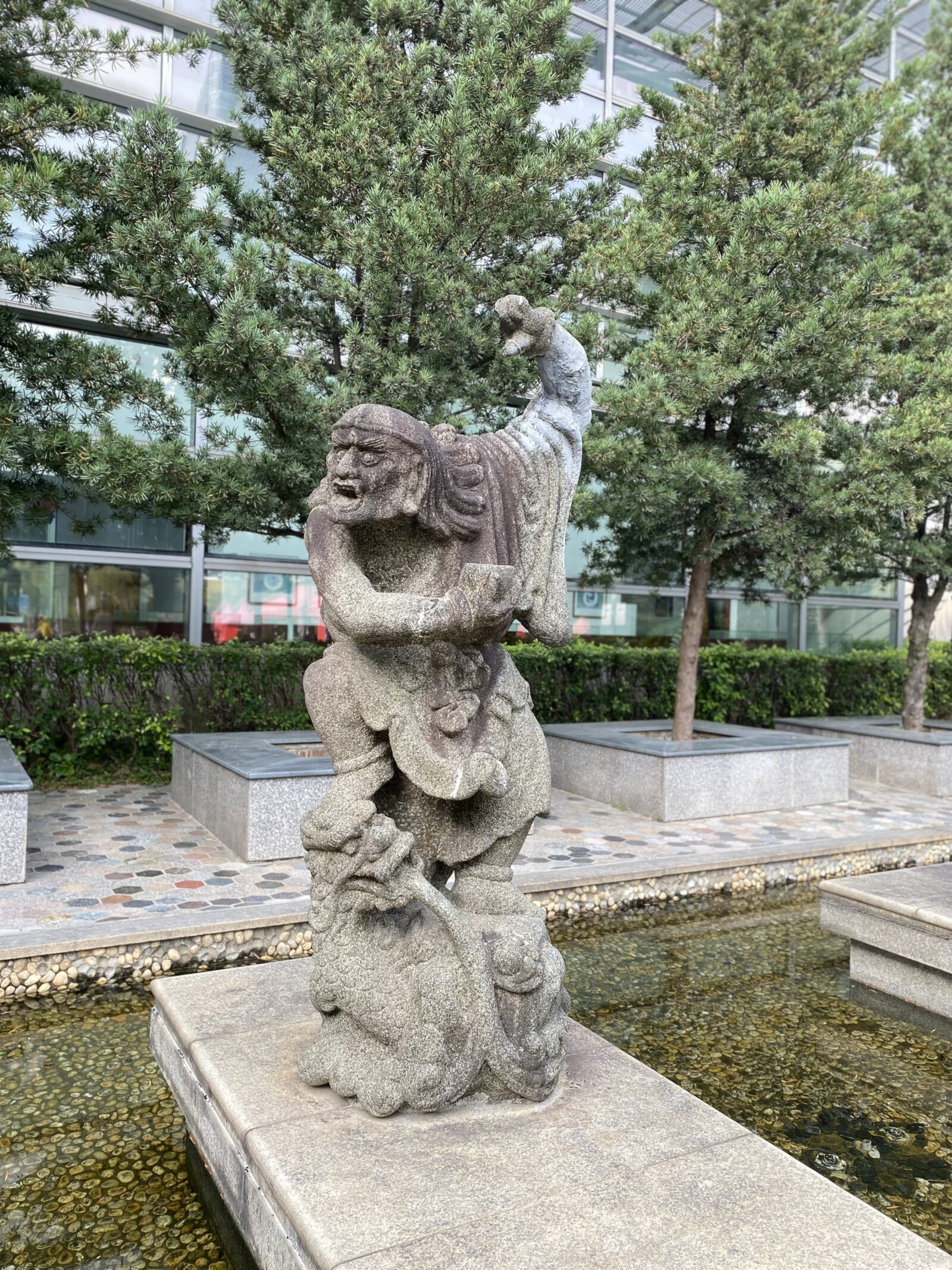 Granite Bodhisattva Statue (2)